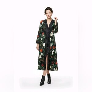 Jeannie Mai X by INC International Concepts Kimono Black Floral